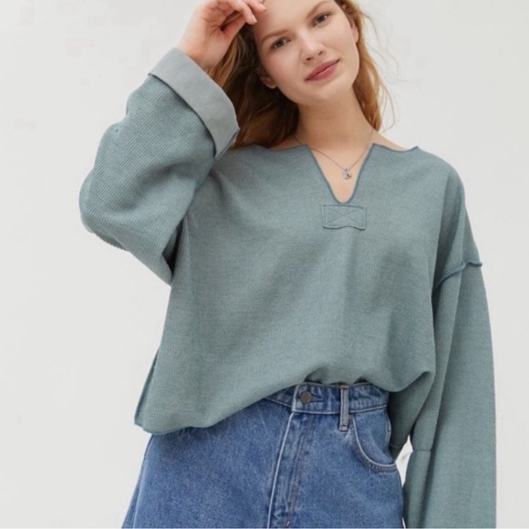 Urban Outfitters Jax Inside Out Notch Neck Sweater Size Small - Picture 11 of 15